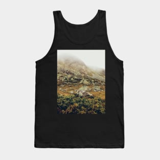 Foggy Alpine Landscape in Switzerland Tank Top